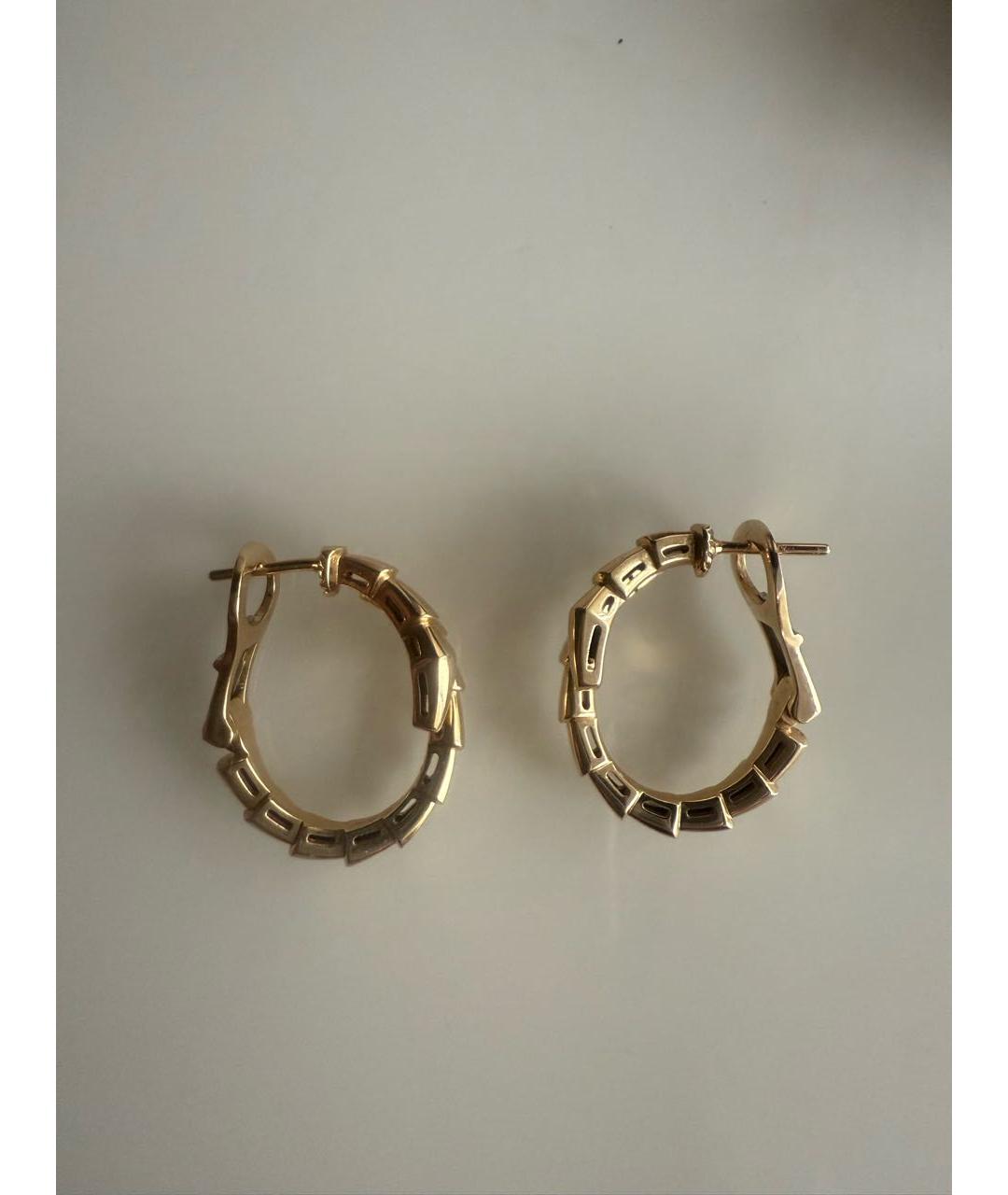 BVLGARI Золотые серьги из розового золота, фото 3