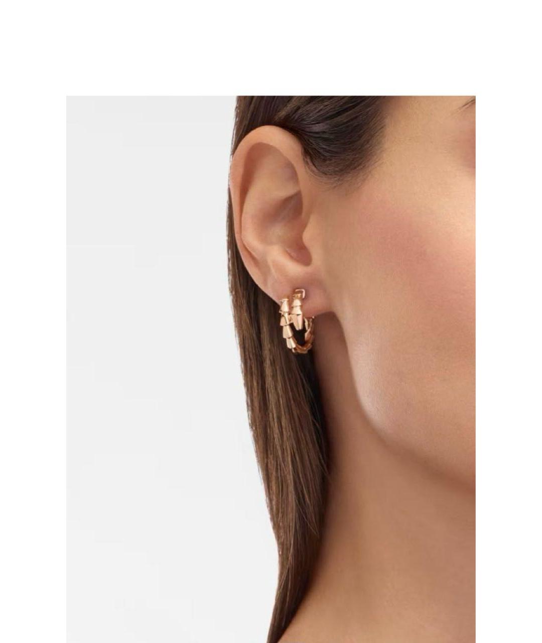 BVLGARI Золотые серьги из розового золота, фото 5