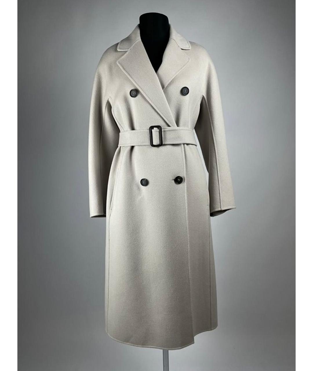 MAX MARA Бежевое шерстяное пальто, фото 9