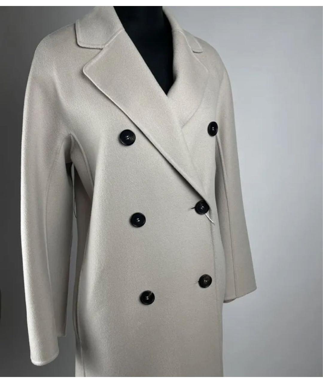 MAX MARA Бежевое шерстяное пальто, фото 5
