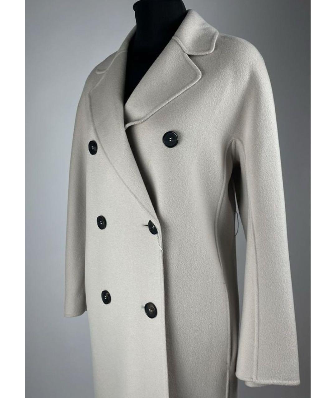 MAX MARA Бежевое шерстяное пальто, фото 4