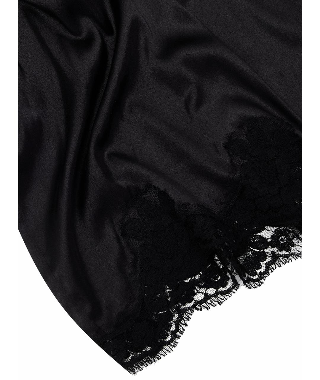 DOLCE&GABBANA Черное хлопковое вечернее платье, фото 14