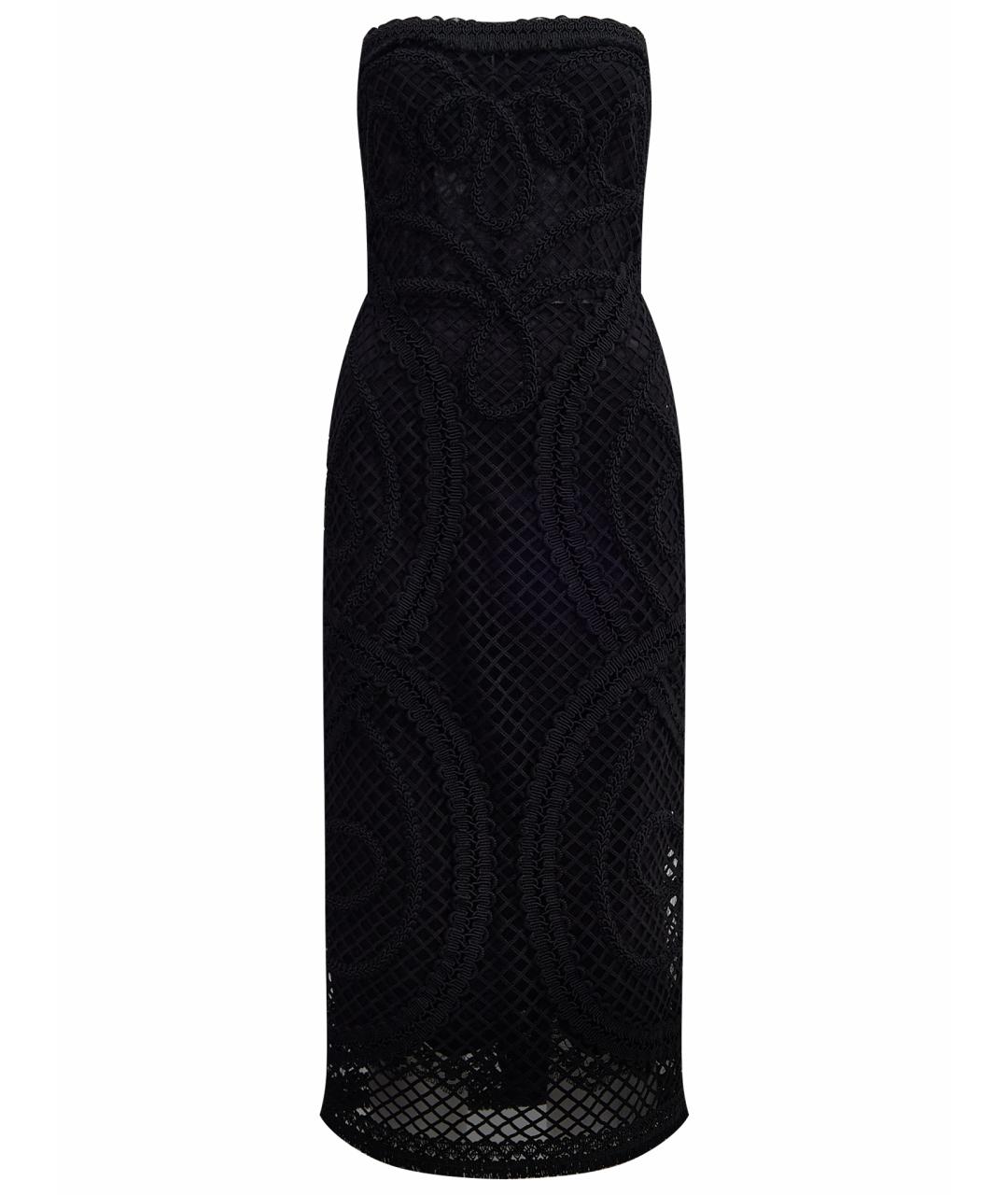 DOLCE&GABBANA Черное хлопковое вечернее платье, фото 1