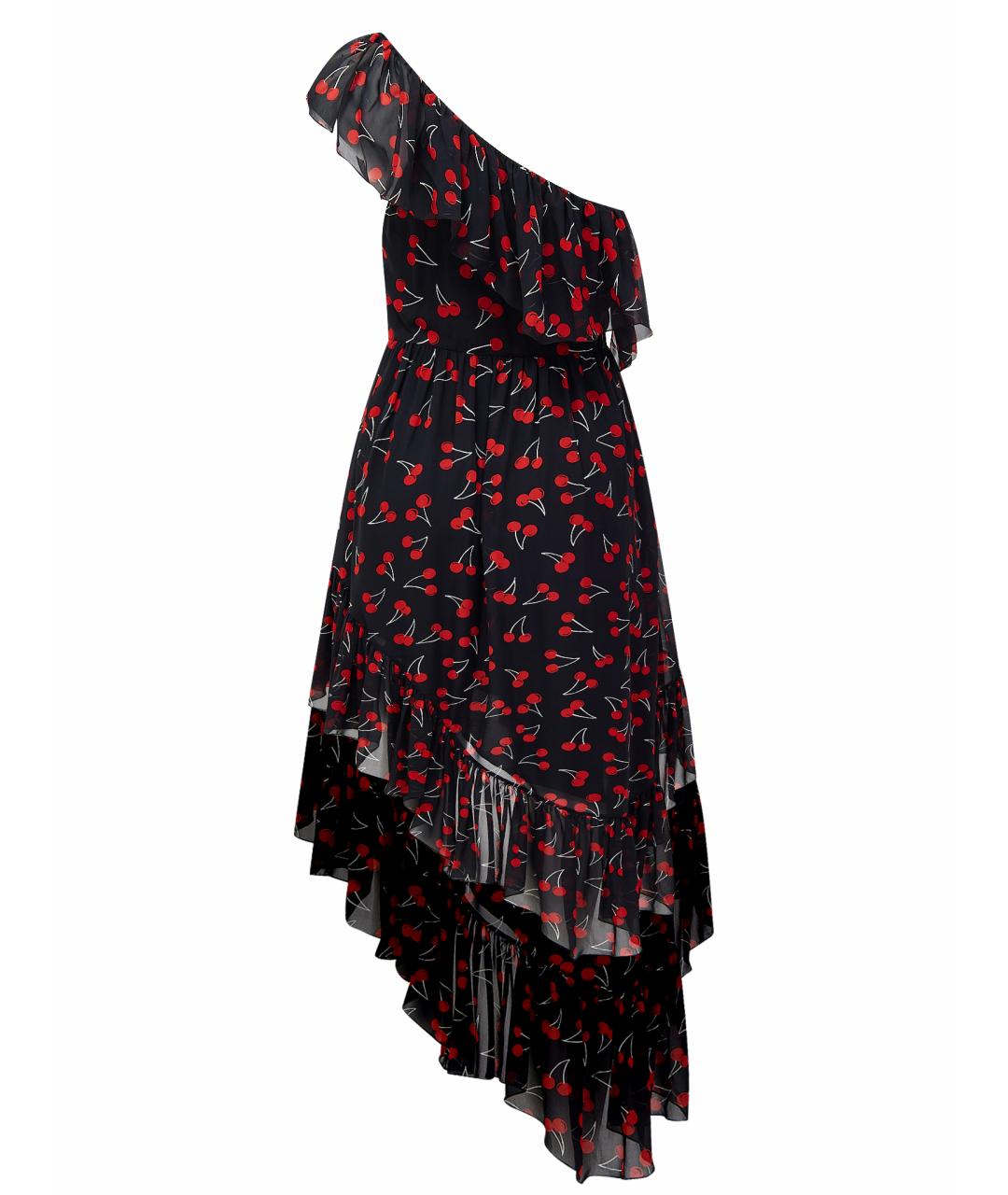 SAINT LAURENT Черное шелковое вечернее платье, фото 8