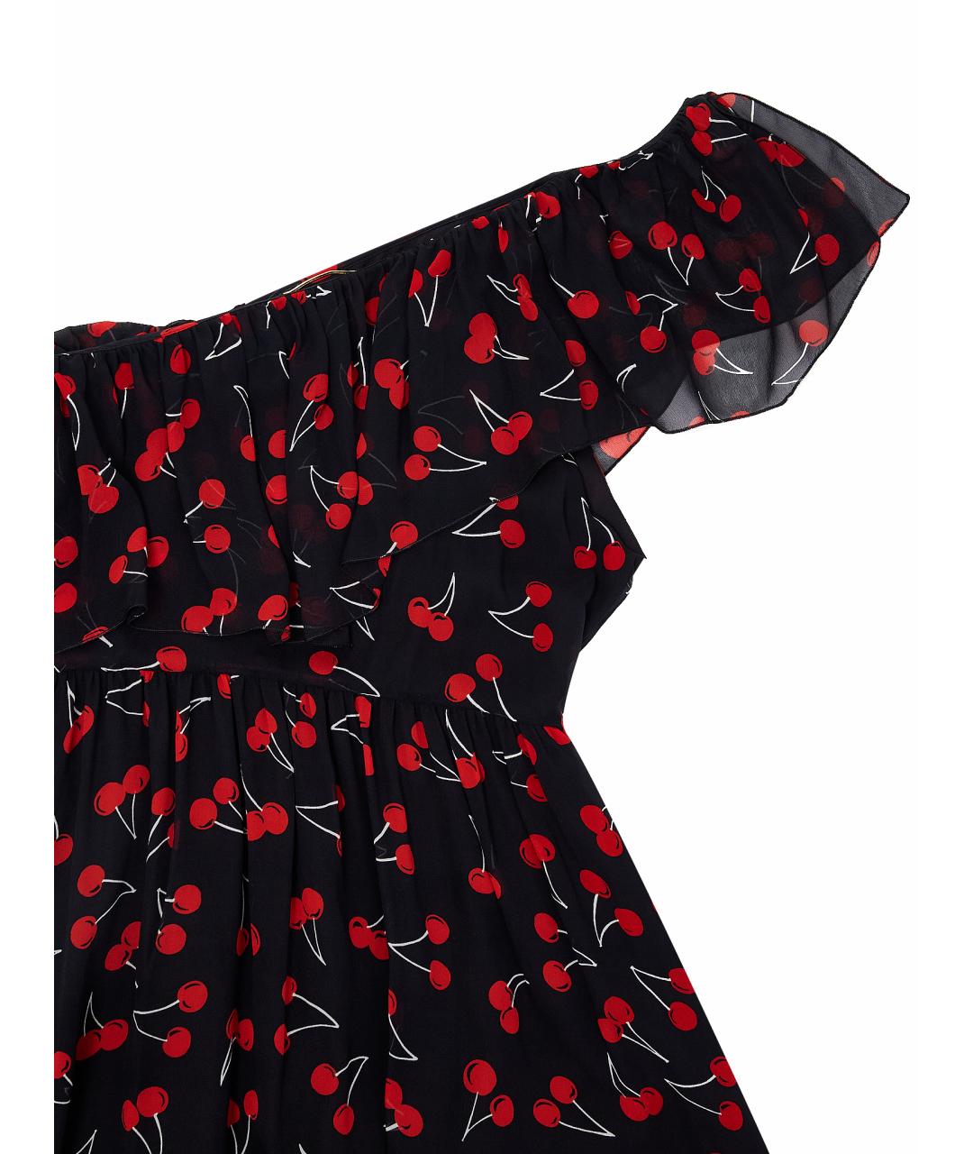 SAINT LAURENT Черное шелковое вечернее платье, фото 10