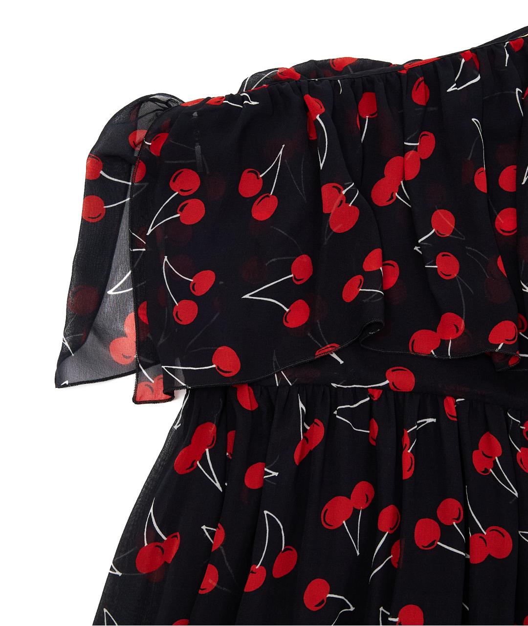 SAINT LAURENT Черное шелковое вечернее платье, фото 4