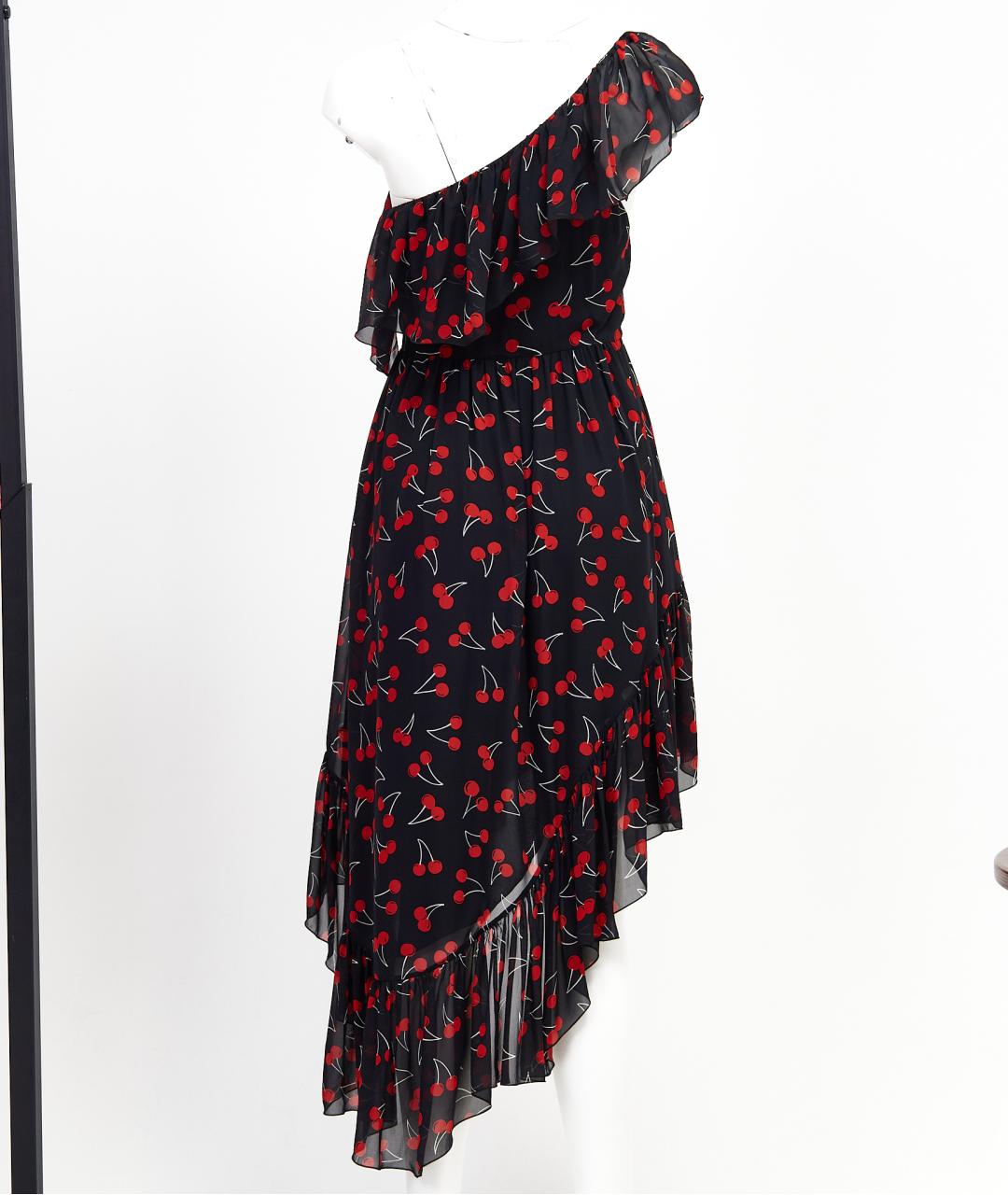 SAINT LAURENT Черное шелковое вечернее платье, фото 2