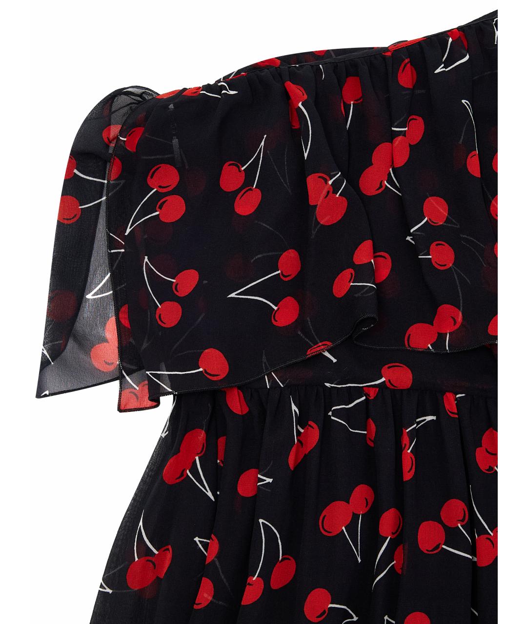 SAINT LAURENT Черное шелковое вечернее платье, фото 9
