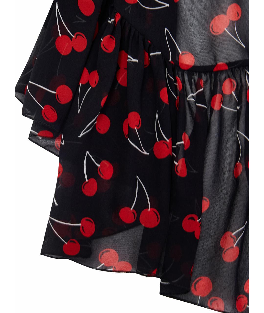 SAINT LAURENT Черное шелковое вечернее платье, фото 11