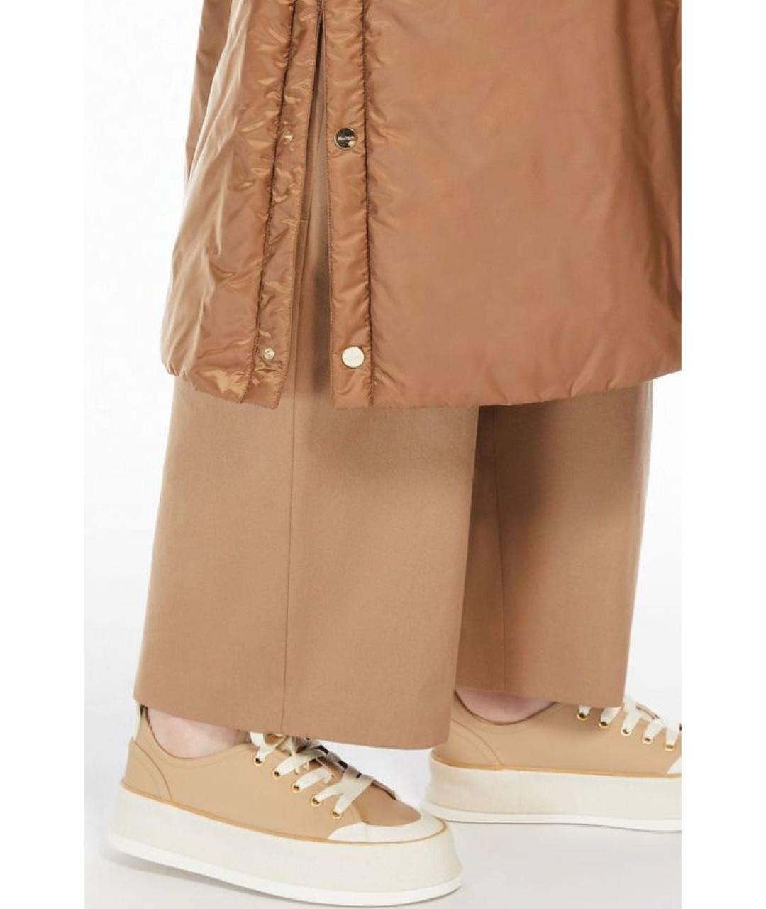 MAX MARA THE CUBE Коричневая полиэстеровая парка, фото 4