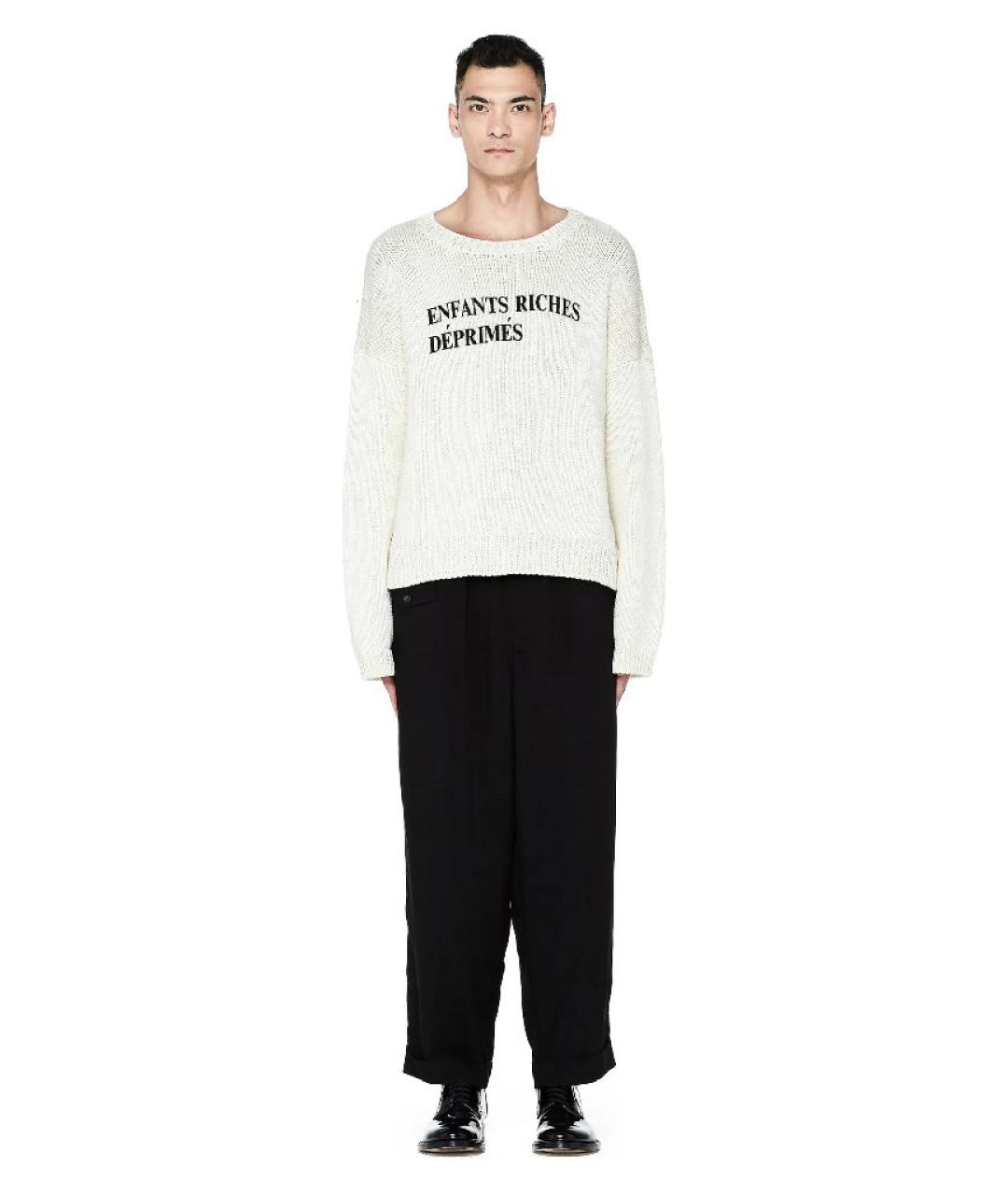 YOHJI YAMAMOTO Черные вискозные повседневные брюки, фото 6