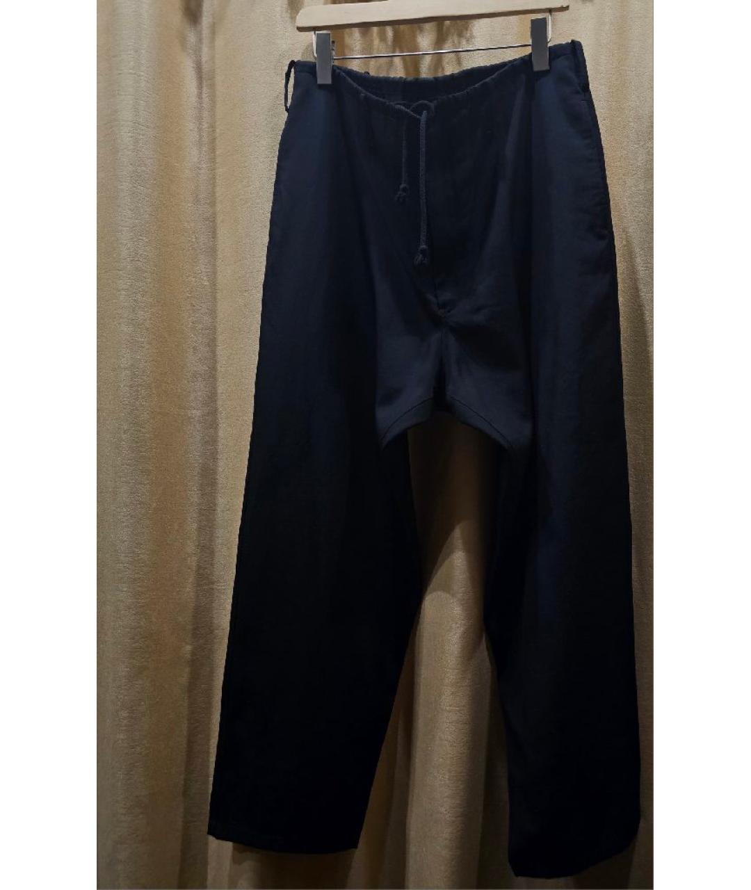 YOHJI YAMAMOTO Черные повседневные брюки, фото 7