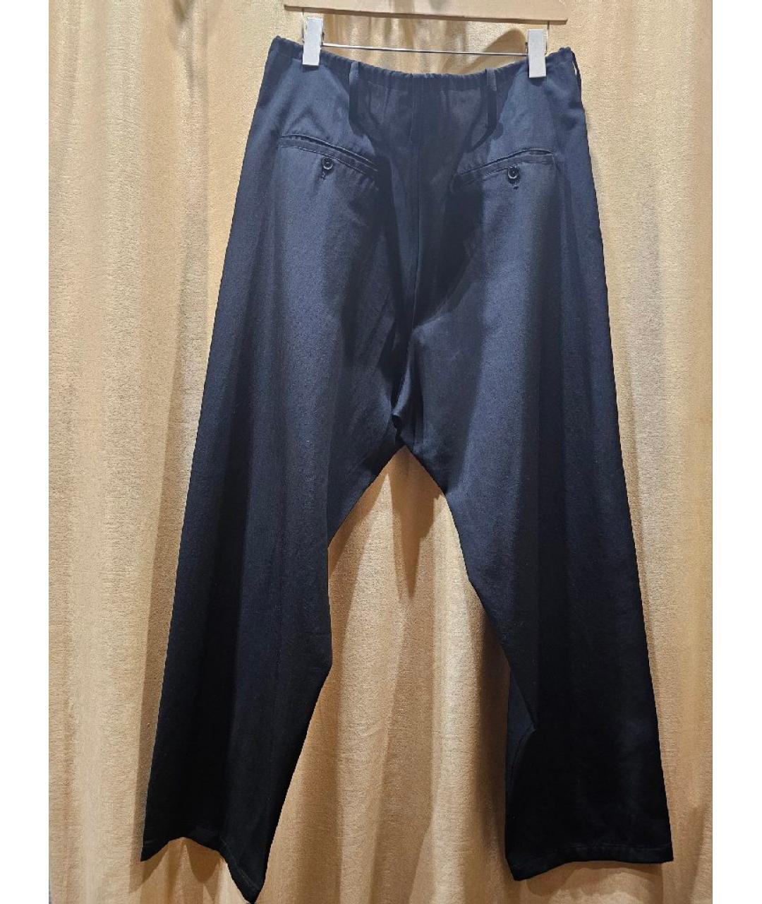 YOHJI YAMAMOTO Черные повседневные брюки, фото 2