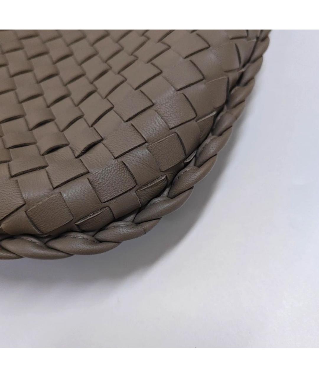 BOTTEGA VENETA Коричневая кожаная сумка тоут, фото 6