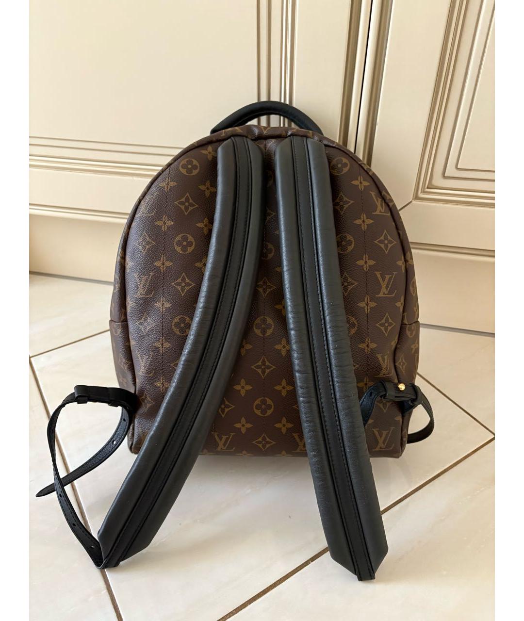 LOUIS VUITTON Коричневый кожаный рюкзак, фото 3