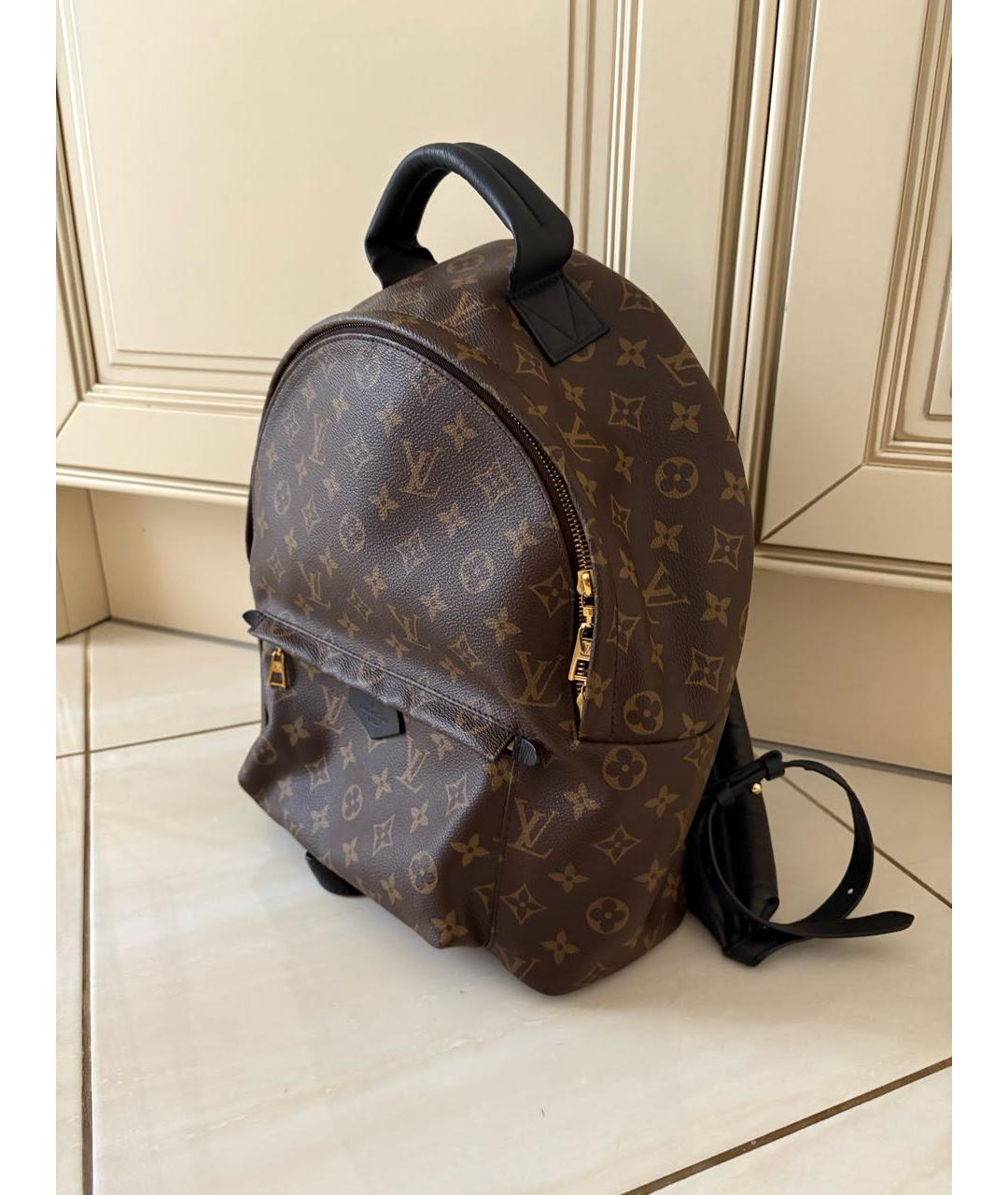 LOUIS VUITTON Коричневый кожаный рюкзак, фото 2