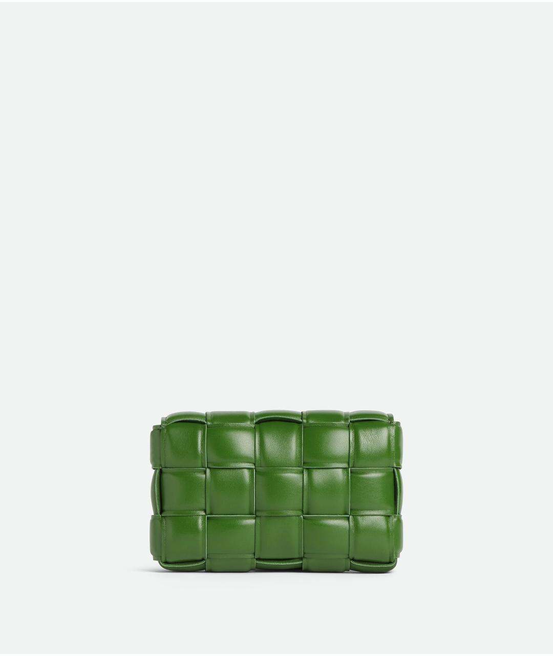 BOTTEGA VENETA Зеленая кожаная сумка через плечо, фото 4