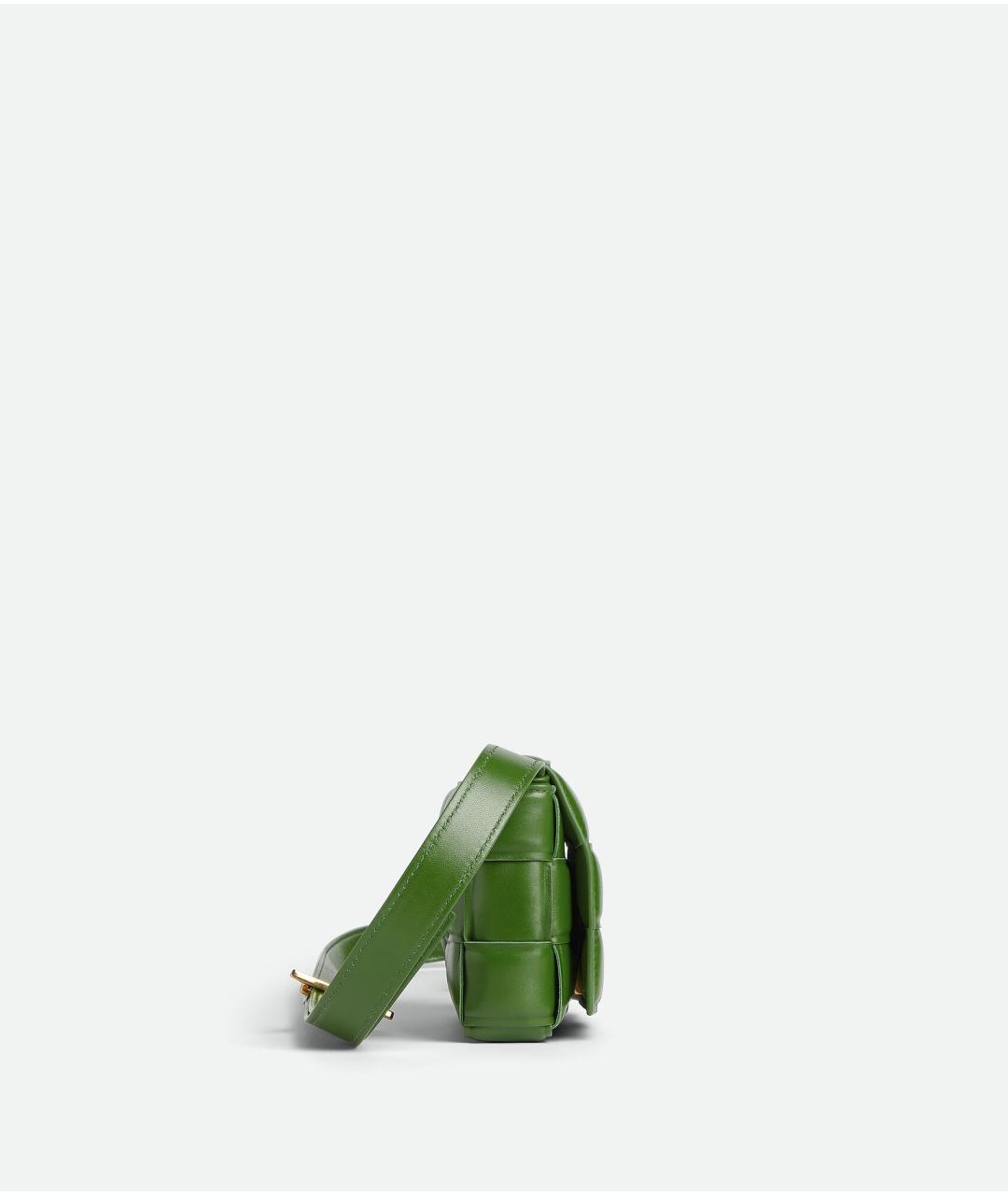 BOTTEGA VENETA Зеленая кожаная сумка через плечо, фото 2