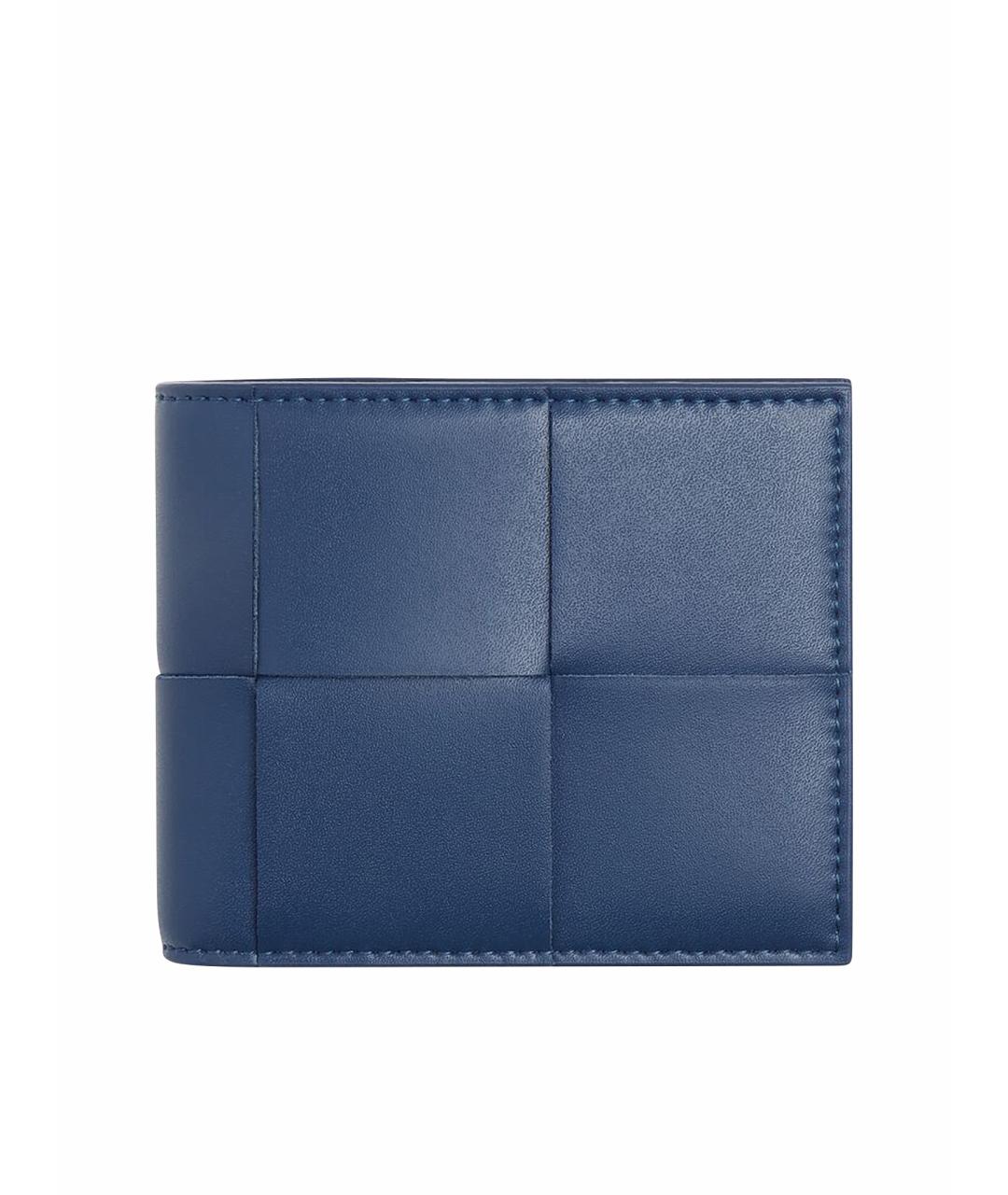 BOTTEGA VENETA Синий кожаный кошелек, фото 1