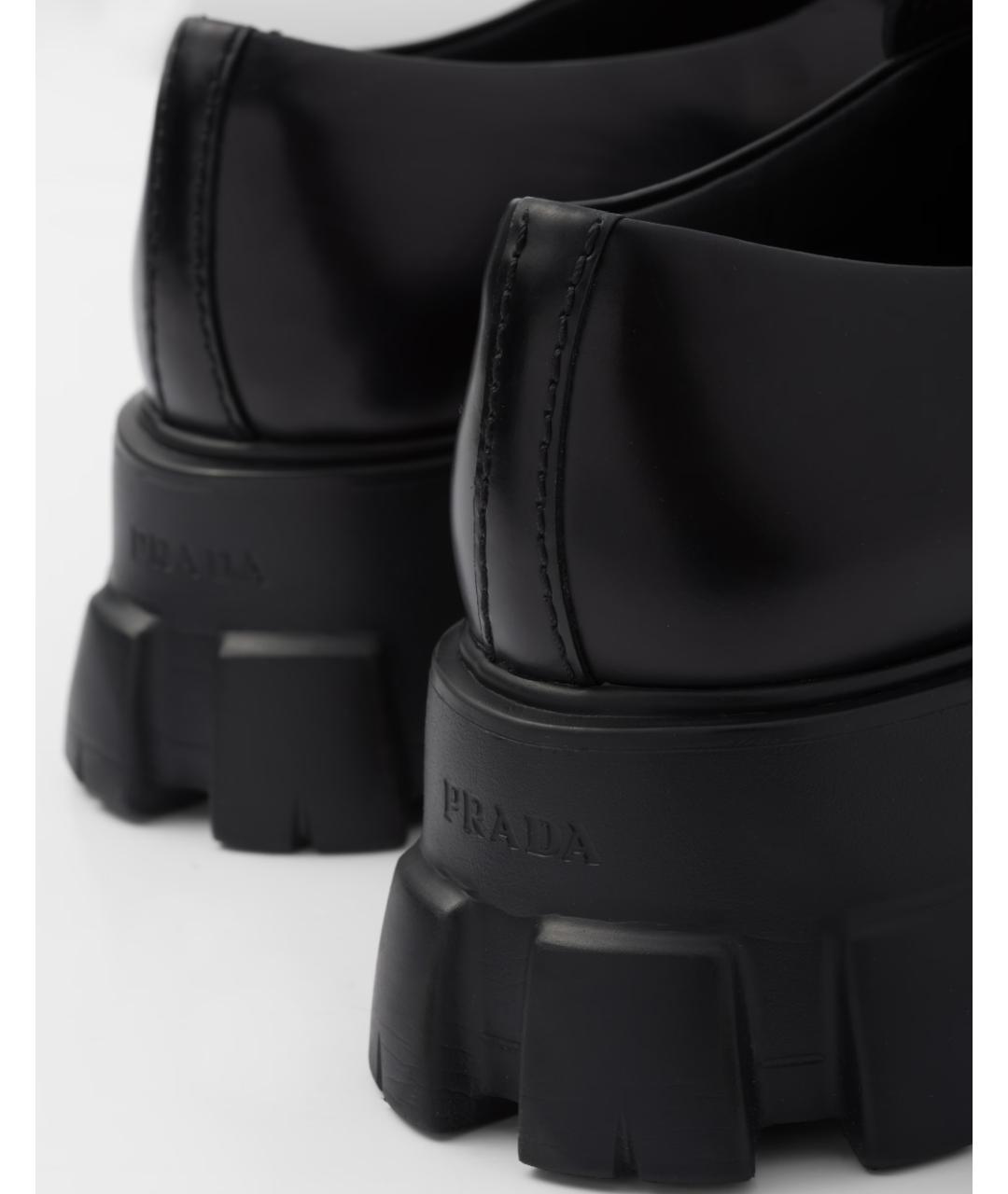 PRADA Черные кожаные лоферы, фото 5