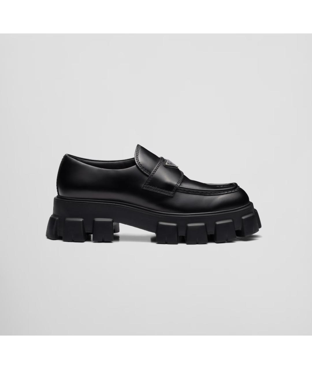 PRADA Черные кожаные лоферы, фото 6