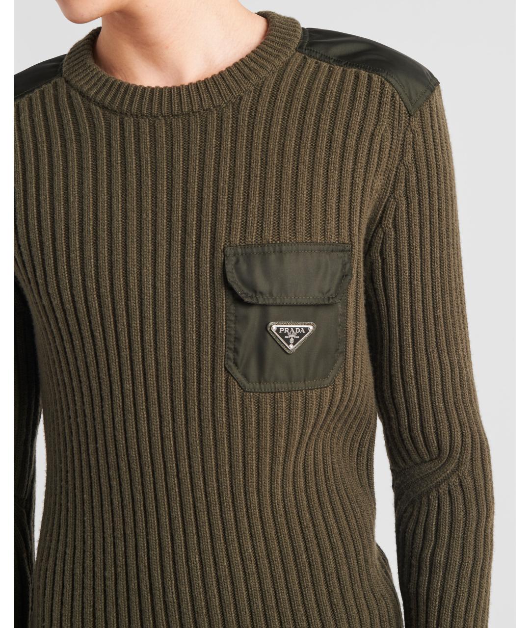 PRADA Хаки джемпер / свитер, фото 3