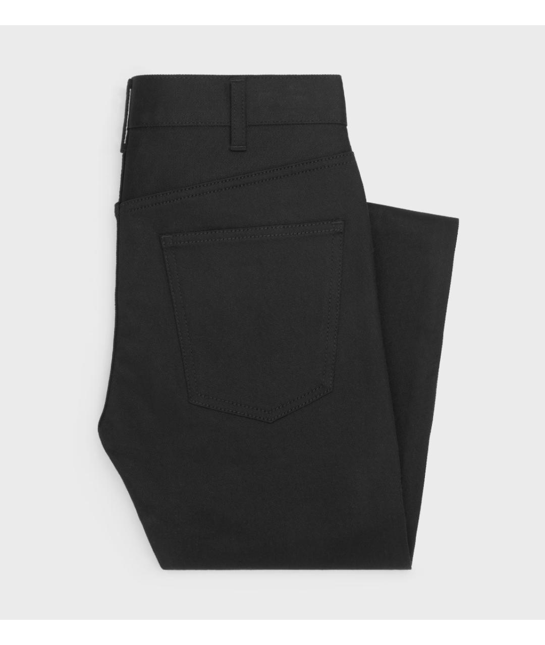 CELINE Черные хлопковые джинсы скинни, фото 4