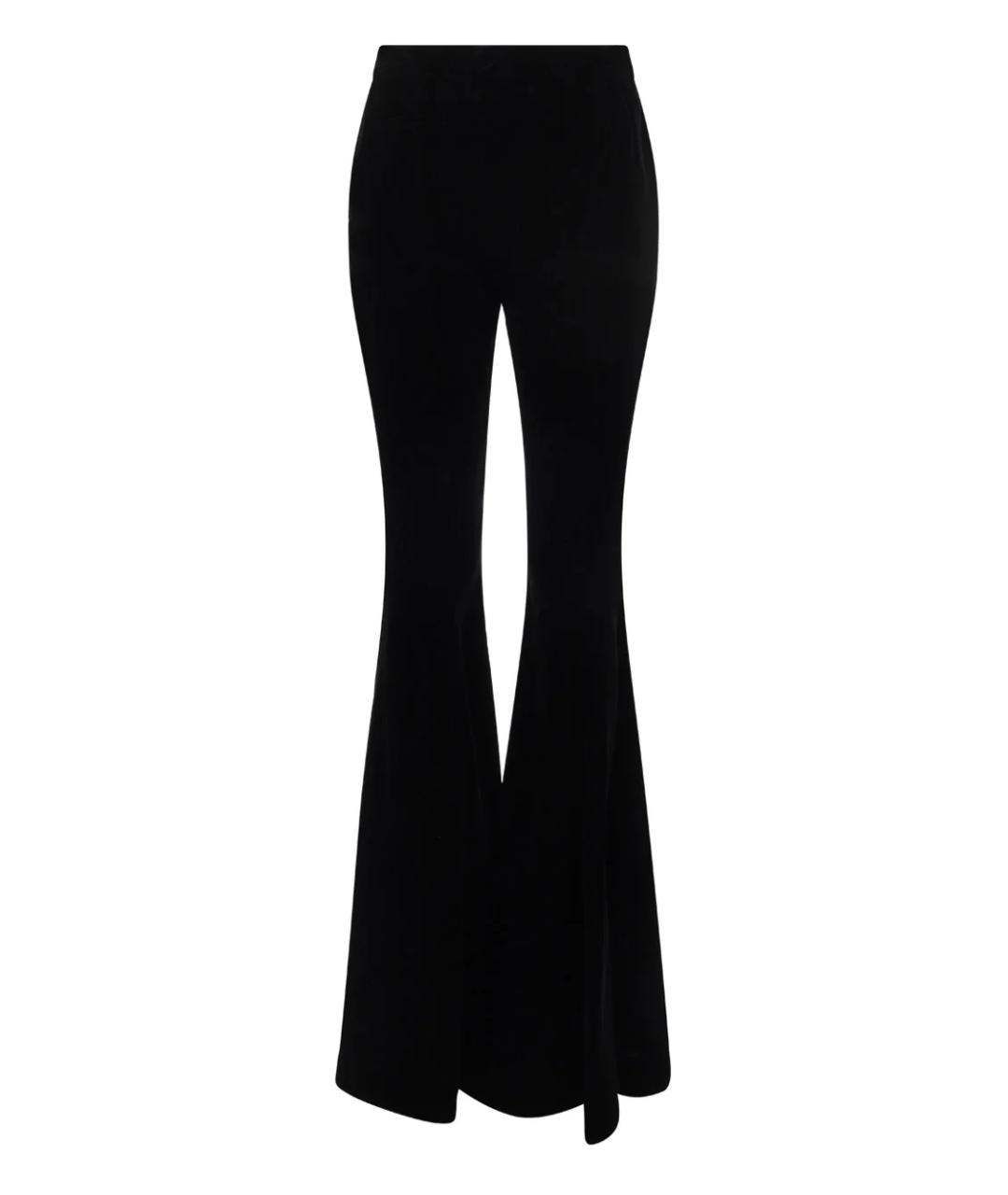 SAINT LAURENT Черные вискозные брюки узкие, фото 2