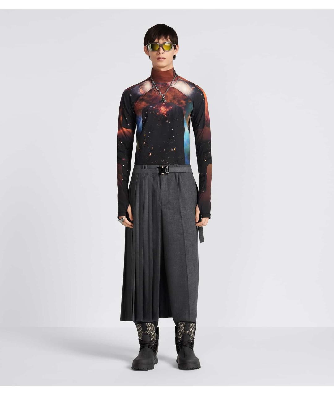 CHRISTIAN DIOR Серые повседневные брюки, фото 4