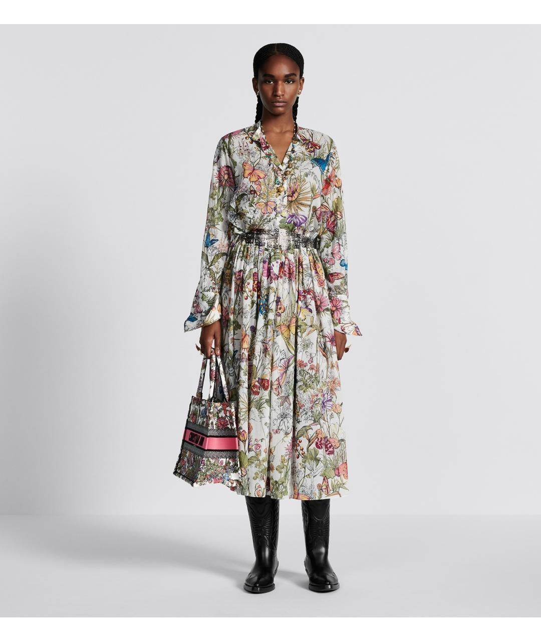 CHRISTIAN DIOR Мульти юбка миди, фото 4
