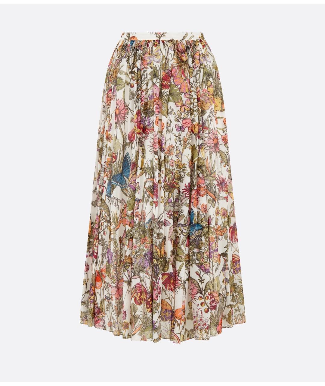 CHRISTIAN DIOR Мульти юбка миди, фото 6