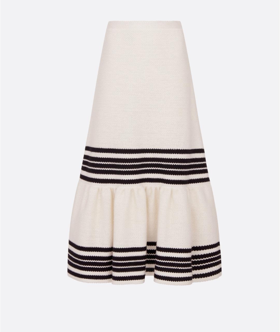 CHRISTIAN DIOR Белая юбка макси, фото 6
