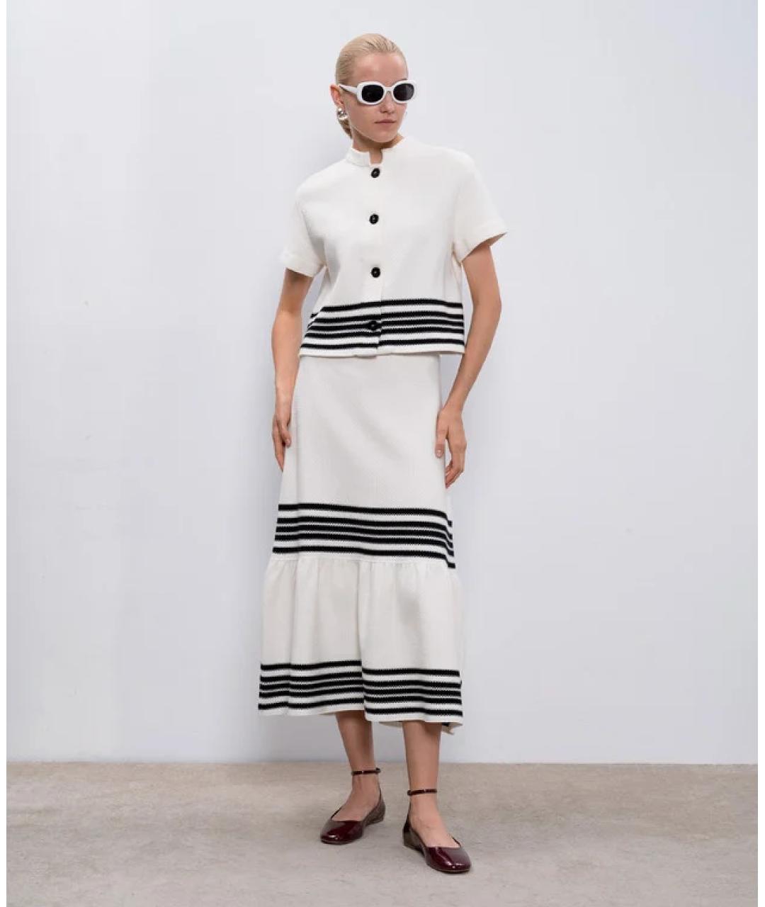 CHRISTIAN DIOR Белая юбка макси, фото 3