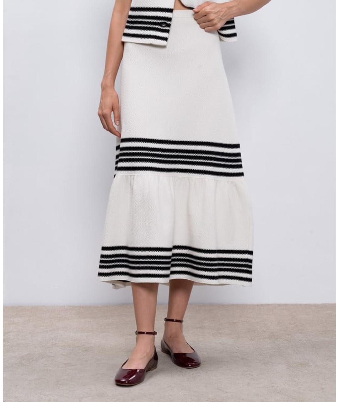 CHRISTIAN DIOR Белая юбка макси, фото 4