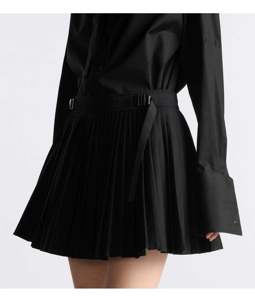 CHRISTIAN DIOR Черная юбка мини, фото 4