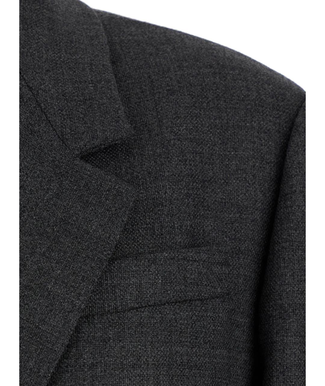 BRUNELLO CUCINELLI Антрацитовое шерстяное пальто, фото 3