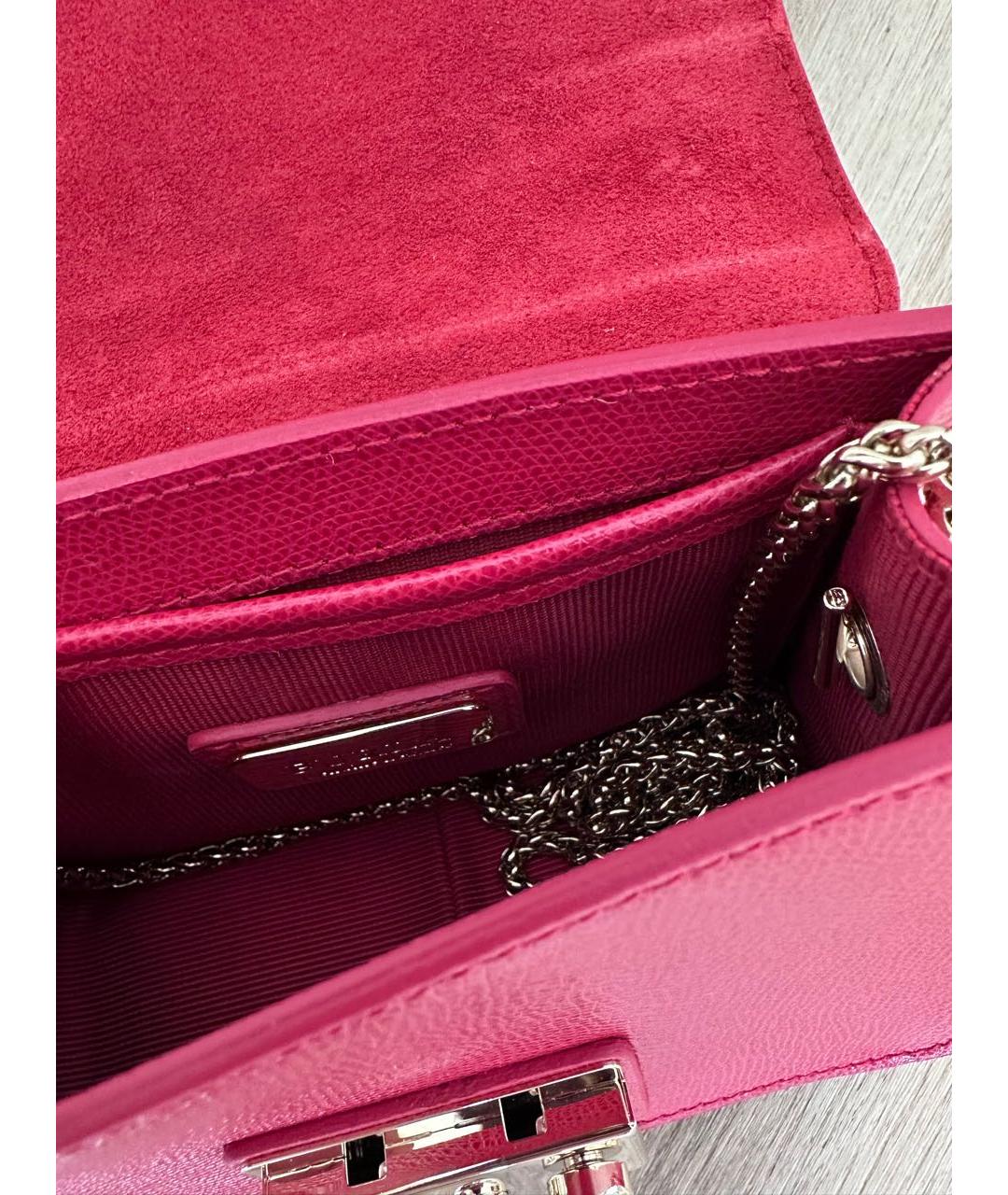 FURLA Красная кожаная сумка через плечо, фото 4