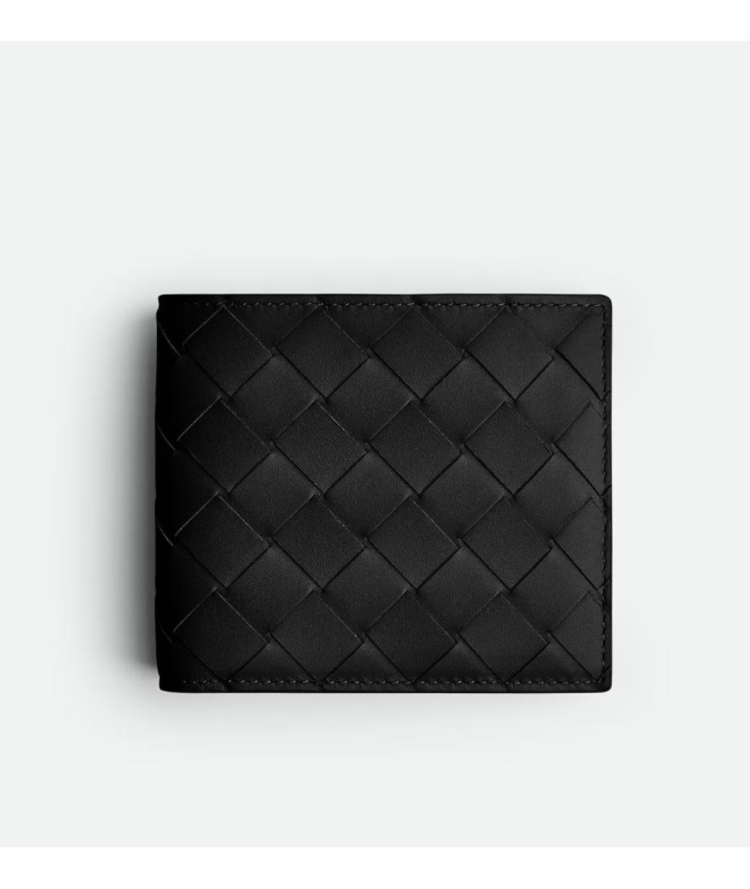 BOTTEGA VENETA Черный кожаный кошелек, фото 3
