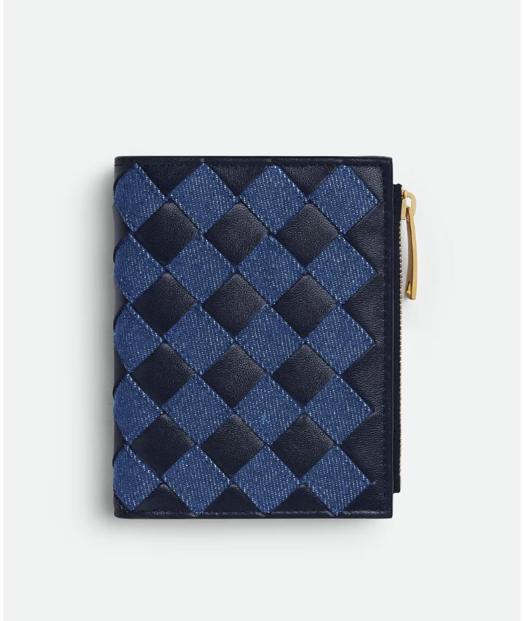 BOTTEGA VENETA Синий кошелек, фото 4