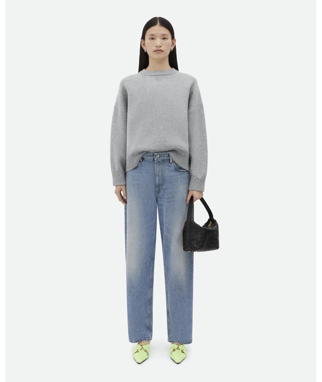 BOTTEGA VENETA Черная кожаная сумка через плечо, фото 2