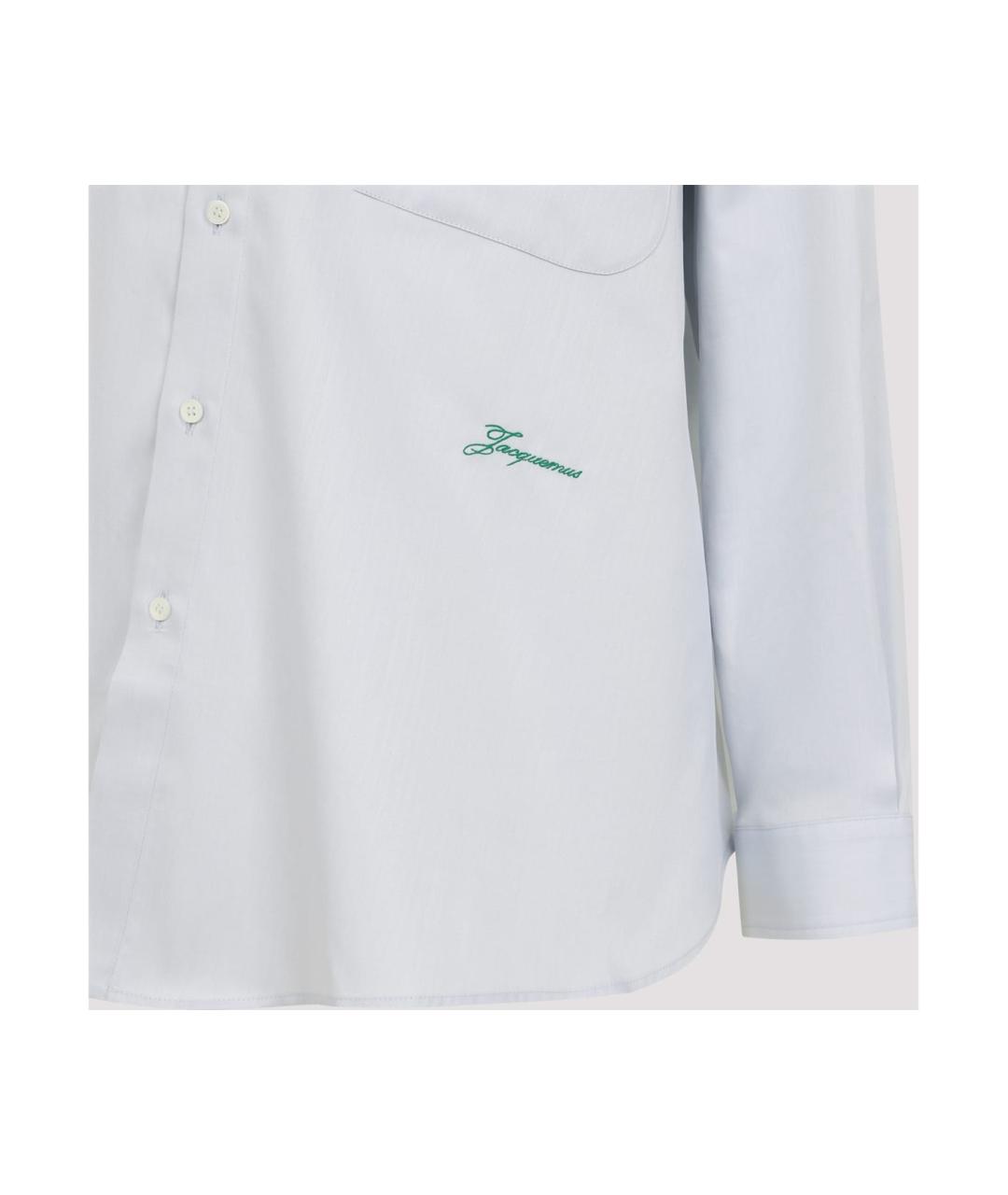 JACQUEMUS Серая хлопковая рубашка, фото 3