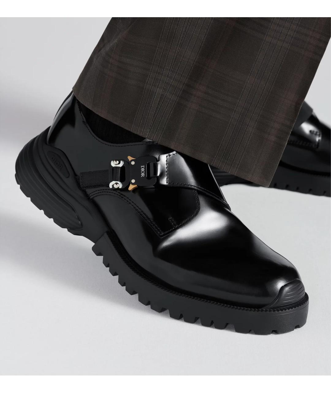 CHRISTIAN DIOR Черные кожаные туфли, фото 2