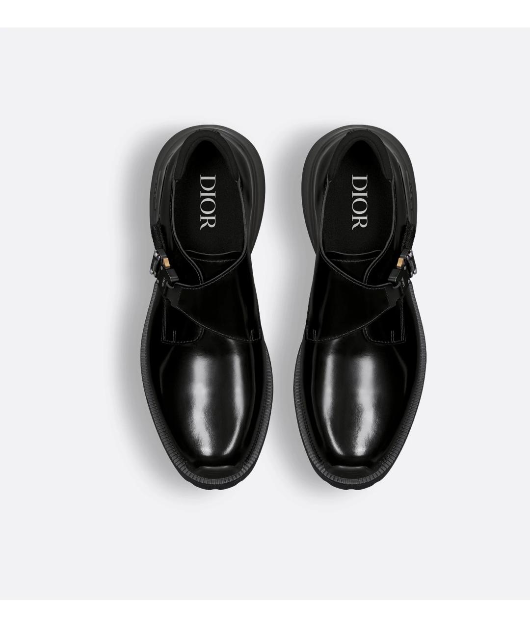 CHRISTIAN DIOR Черные кожаные туфли, фото 4
