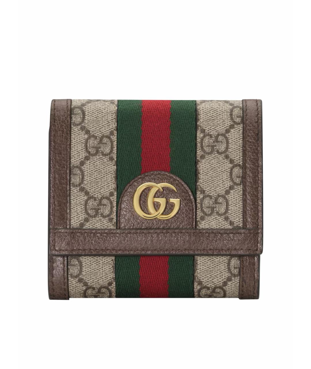 GUCCI Коричневый кошелек, фото 1