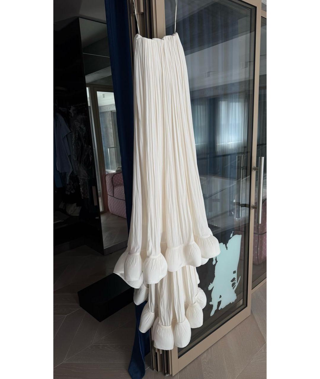 LANVIN Белое полиэстеровое вечернее платье, фото 2