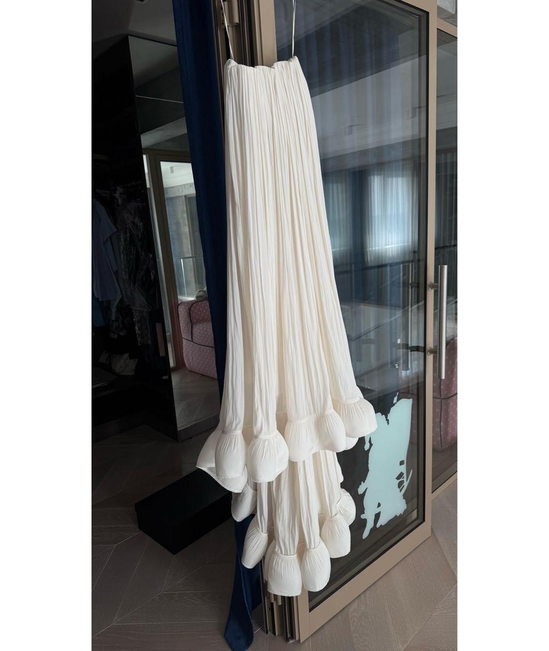 LANVIN Белое полиэстеровое вечернее платье, фото 3