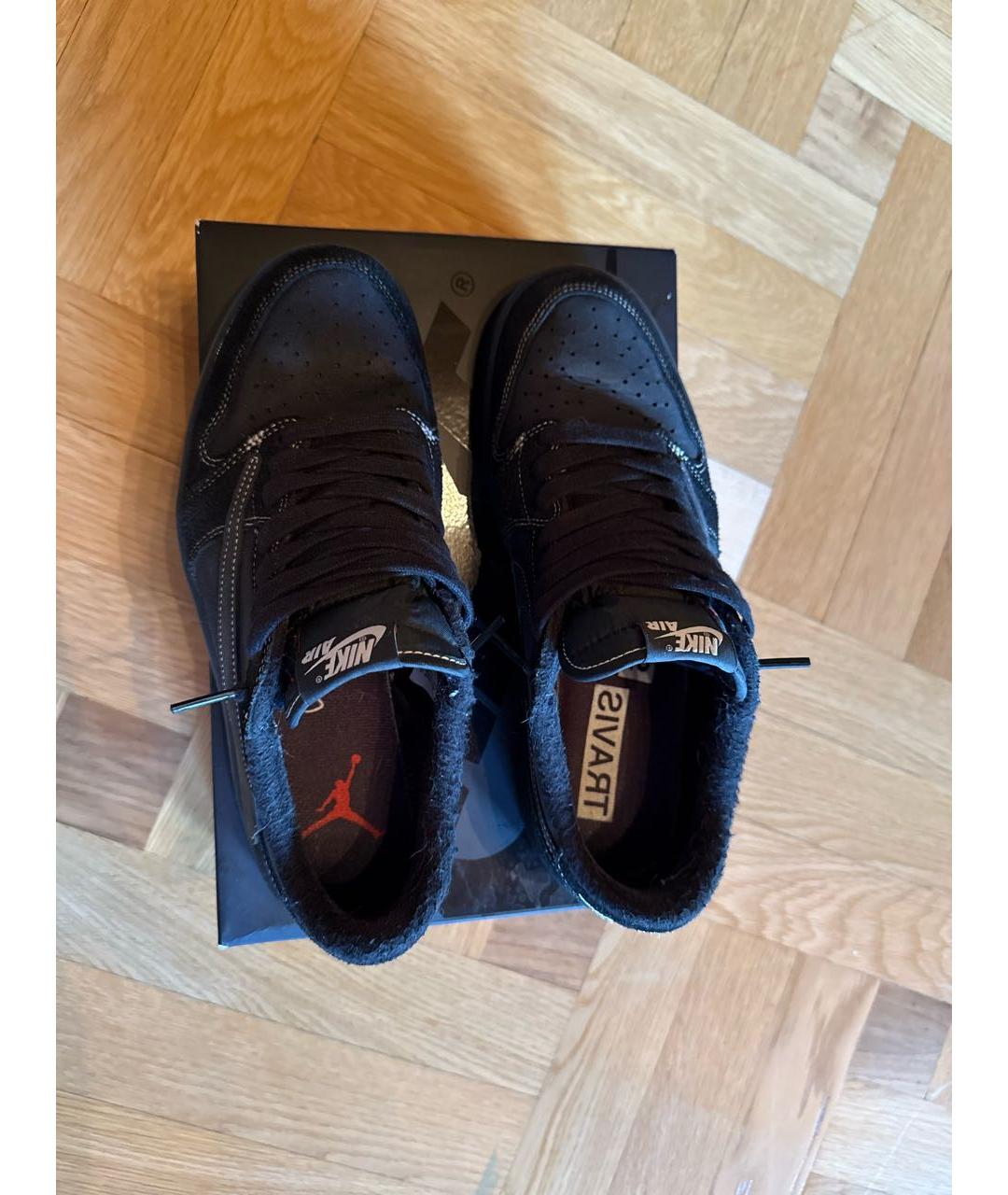 NIKE Черные замшевые низкие кроссовки / кеды, фото 3
