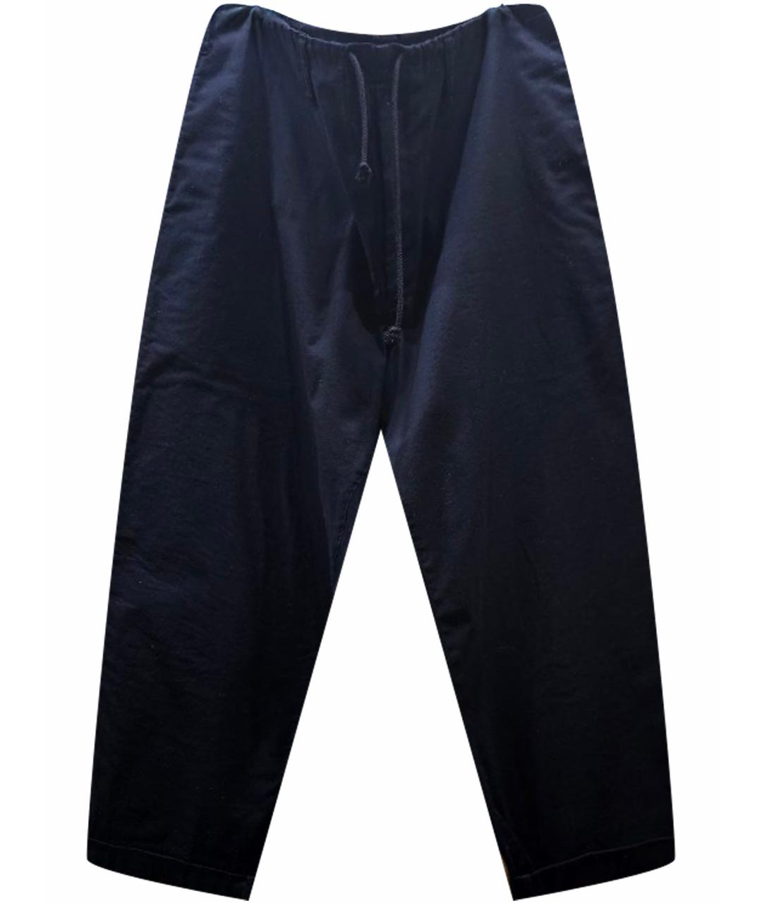 YOHJI YAMAMOTO Черные хлопковые повседневные брюки, фото 1