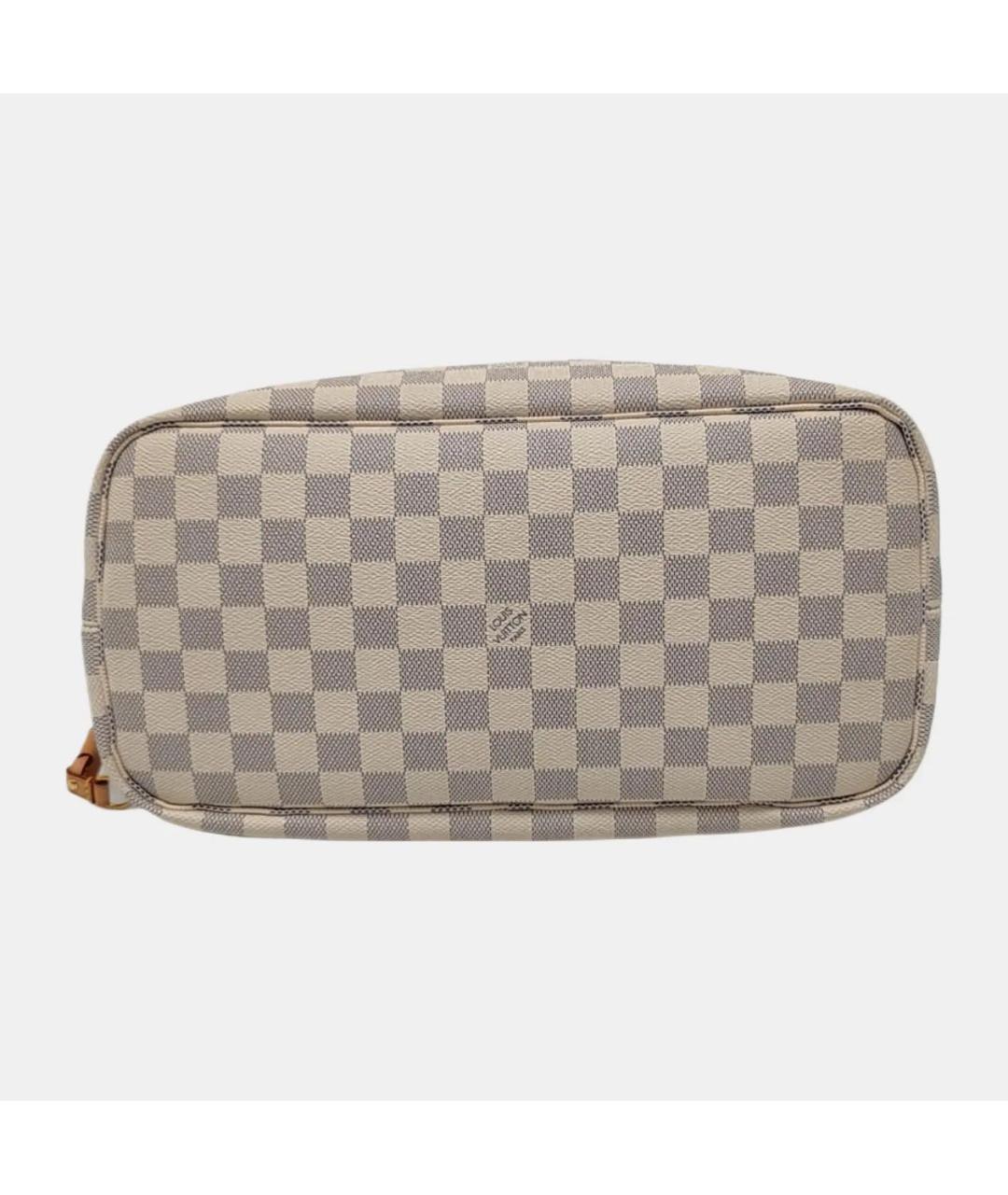 LOUIS VUITTON Бежевая кожаная сумка тоут, фото 5