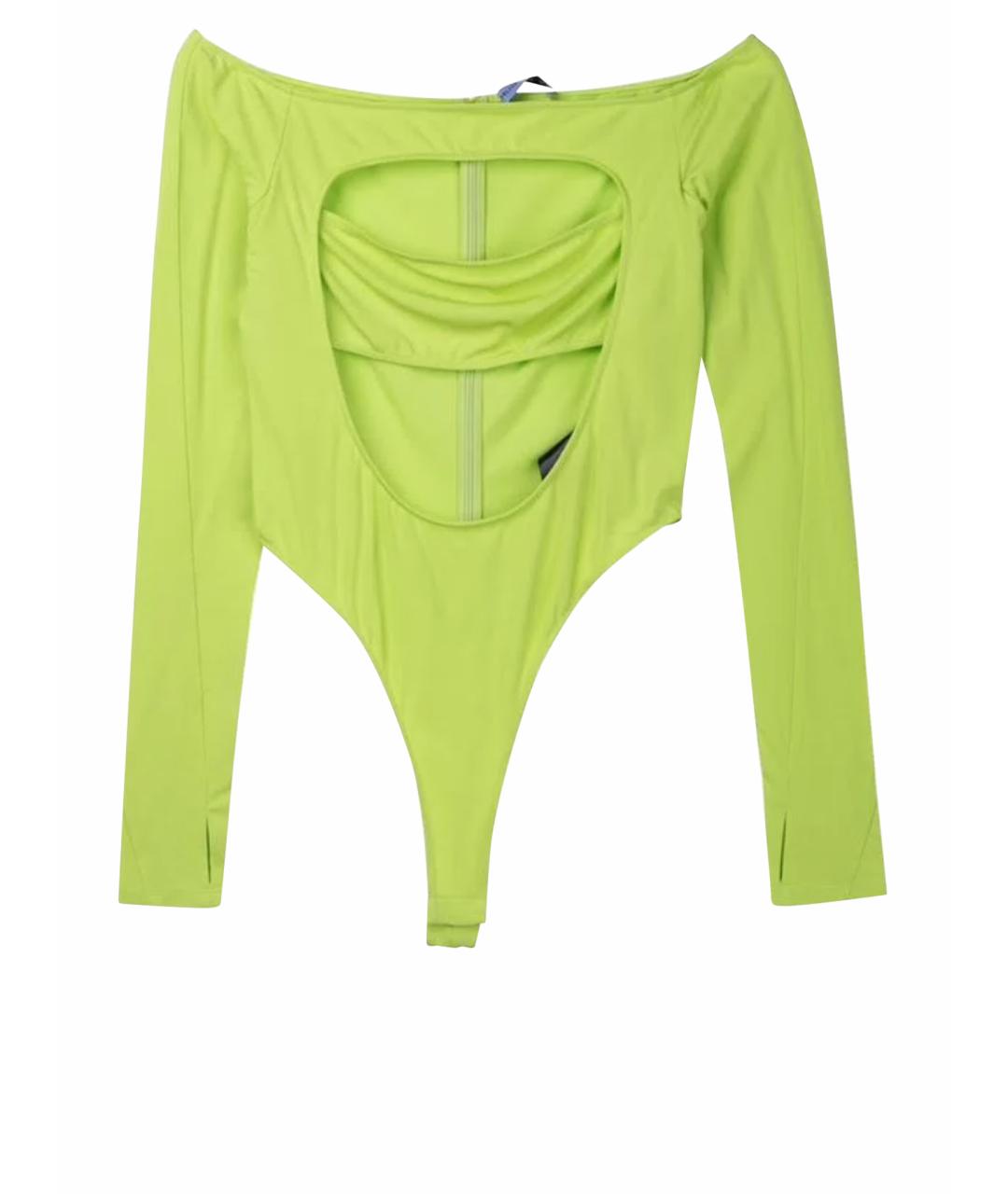 MUGLER Зеленые вискозное боди, фото 1